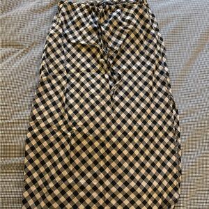 GAP Black and White Gingham Pencil Skirt